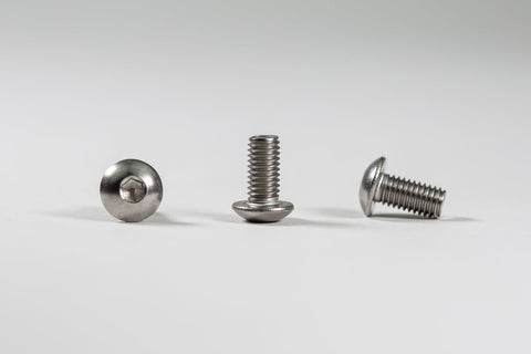 0247 Aluminum Skid Pad Hardware Kit 5x10 Button Head (NO O-RING) - Woodcraft Technologies