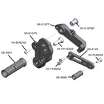05-0108B Kawasaki Z125 2017-20 Complete Rearset Kit w/ Pedals - GP Shift - Woodcraft Technologies
