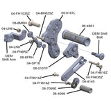05-0108B Kawasaki Z125 2017-20 Complete Rearset Kit w/ Pedals - GP Shift - Woodcraft Technologies