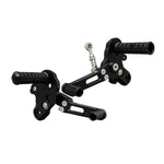 05-0108B Kawasaki Z125 2017-20 Complete Rearset Kit w/ Pedals - GP Shift - Woodcraft Technologies
