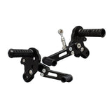 05-0108B Kawasaki Z125 2017-20 Complete Rearset Kit w/ Pedals - GP Shift - Woodcraft Technologies