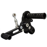 05-0108B Kawasaki Z125 2017-20 Complete Rearset Kit w/ Pedals - GP Shift - Woodcraft Technologies