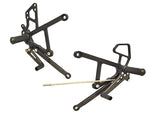 05-0129B Kawasaki Ninja 650  2009-11 Complete Rearset Kit w/ Pedals - STD/GP Shift - Woodcraft Technologies