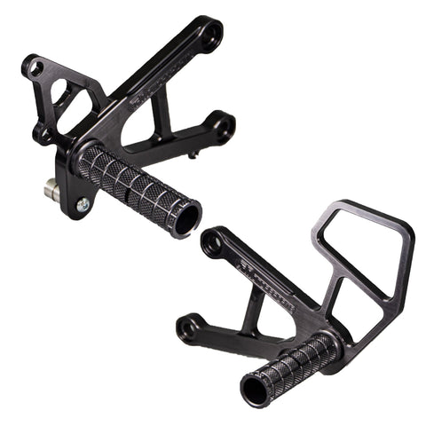 05-0147 Kawasaki Ninja ZX6 2007-08 Rearset - Woodcraft Technologies