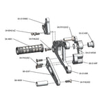 05-0150B 2013-18 Kawasaki ZX636 Complete Rearset - STD/GP Shift