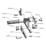 05-0150B 2013-18 Kawasaki ZX636 Complete Rearset - STD/GP Shift