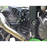 05-0152B Kawasaki Ninja ZX636 2019-20  - Complete Rearset Kit w/ Pedals - GP Shift W/ OEM QS - Woodcraft Technologies