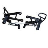 05-0165B Kawasaki Ninja ZX10 2006-10 Complete Rearset Kit w/ Pedals - STD/GP Shift - Woodcraft Technologies