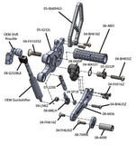 05-0233B Suzuki GSX8S/R Complete GP Shift Rearset Kit W/Pedals