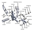 05-0233B Suzuki GSX8S/R Complete GP Shift Rearset Kit W/Pedals