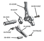 05-0250B Suzuki GSX-R600/750/1000 Rearset