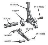 05-0250B Suzuki GSX-R600/750/1000 Rearset