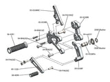 05-0338B Honda CBR600RR 2007-2020 Complete Rearset Kit w/ Pedals - STD/GP Shift - Woodcraft Technologies