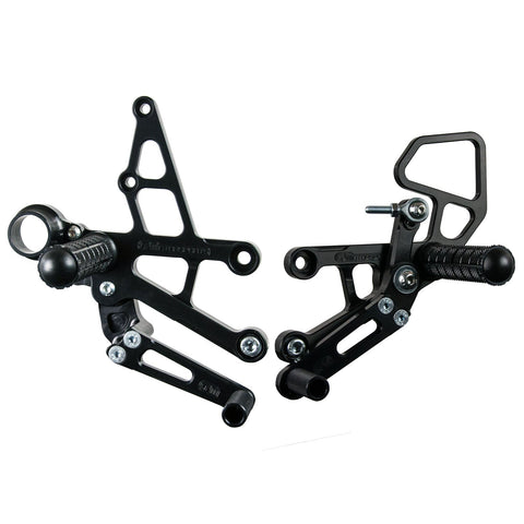 05-0342B Honda CBR1000RRSP 2017-2019 CBR1000RRSP2 2017 Complete Rearset Kit w/ Pedals - STD/GP Shift - Woodcraft Technologies