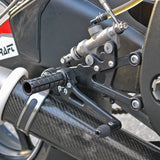 05-0449B Yamaha YZF-R6 2006-2016 Complete Rearset Kit w/ Pedals - GP Shift - Woodcraft Technologies