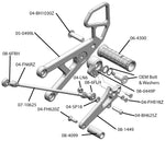 05-0449B Yamaha YZF-R6 2006-2016 Complete Rearset Kit w/ Pedals - GP Shift - Woodcraft Technologies