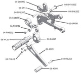 05-0449B 2006-16 Yamaha R6 Rearset  - GP Shift