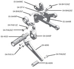 05-0449 Yamaha YZF-R6 2006-2016 Rearset - GP Shift w/Shift Pedal - Woodcraft Technologies