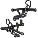 05-0456B Yamaha YZF-R6 2006-20 Complete Rearset Kit w/ Pedals - STD Shift - Woodcraft Technologies
