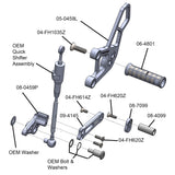 05-0459B Yamaha R9 Rearset  - STD/GP Shift
