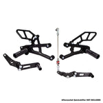 05-0516B Triumph 765 Street Triple Complete Rearset Kit w/ Pedals - GP Shift w/ Aftermarket Push QS