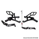 05-0516B Triumph 765 Street Triple Complete Rearset Kit w/ Pedals - GP Shift w/ Aftermarket Push QS