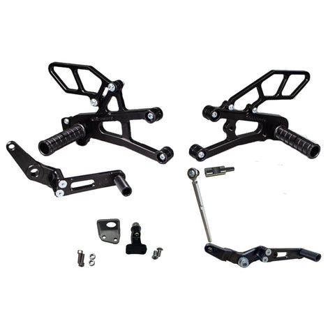 05-0518B Triumph Daytona Moto 2 Complete Rearset Kit w/Pedals