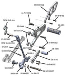 05-0518B Triumph Daytona Moto 2 Complete Rearset Kit w/Pedals