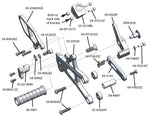 05-0518B Triumph Daytona Moto 2 Complete Rearset Kit w/Pedals