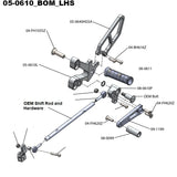 05-0610 Duc 748/916/996/998 Rearsets w/Shift Pedal and Heel Guard