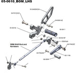 05-0610 Duc 748/916/996/998 Rearsets w/Shift Pedal and Heel Guard