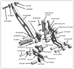 05-0652B Ducati 821 Hypermotard Complete Rearset