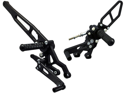 05-0652B Ducati Hypermotard 2013-15,  939 2016-18 Complete Rearset w/ Pedals - STD/GP Shift - Woodcraft Technologies