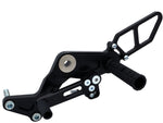 05-0660B Ducati Monster 696 2009-13, 796 2011-13,  1100 2009-10, 1100EVO 2011-13 Complete Rearset w/ Pedals - STD/GP Shift - Woodcraft Technologies