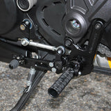 05-0671B Ducati 1198 Diavel GP Shift Adjustable  Complete Rearset W/Pedals - Woodcraft Technologies