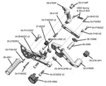 05-0761B Aprilia RS457 Adjustable Rearset Kit Complete W/Pedals