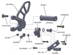05-0740B Aprilia RSV4 2009-15 Complete Rearset w/ Pedals - STD/GP Shift - Woodcraft Technologies