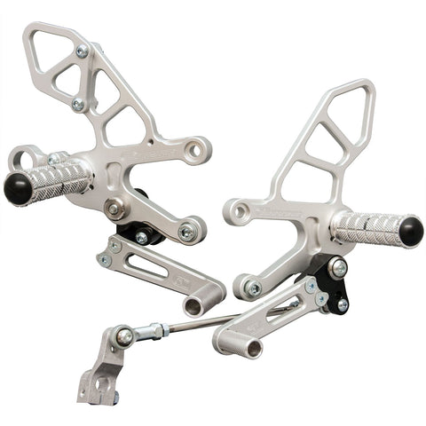 05-0740B Aprilia RSV4 2009-15 Complete Rearset w/ Pedals - STD/GP Shift - Woodcraft Technologies