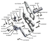 05-0750B 2009-14 BMW S1000RR STD Shift Complete Rearset