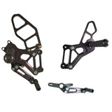 05-0759B 2017 BMW S1000R 2017-20 S1000XR 2015-19 Complete Rearset Kit w/ Pedals - STD/GP Shift - Woodcraft Technologies