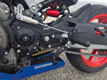 05-0761B Aprilia RS457 Adjustable Rearset Kit Complete W/Pedals