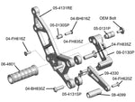 05-4131RE Kaw Ninja/EX250 Right Rearset Brkt 200817 KITS UPGRADED TO ADJUSTABLE BRACKETS  FOOTPEGS - Please call if your kit was from original design for assistance. (non adjustable peg mount) - Woodcraft Technologies