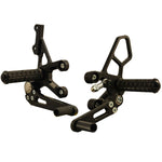 05-4227B Suzuki SV650 2003-09  Complete Rearset Kit w/ Pedals - GP Shift - Woodcraft Technologies