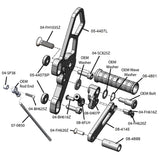 05-4407B Yamaha FZ07 2015-17 MT07 2018-20 XSR700 2018-20 Complete Rearset Kit w/ Pedals - STD/GP Shift - Woodcraft Technologies