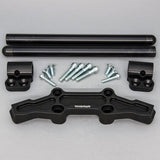 Clipon Adapter Plate w/ Std. Black Bars Kawasaki NINJA 650 2006-2016, ER6N 2009-2011 - Woodcraft Technologies