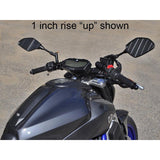Clipon Adapter Plate w/ Std. Black Bars Yamaha FZ-07 2015-17, MT-07 2018-20 - Woodcraft Technologies