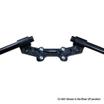 Clipon Adapter Plate w/ XL Black Bars Ducati Monster 821 2014-17