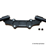 Ducati Monster 937 2021-22 Riser Adapter Plate w/ Standard Black Bars