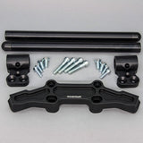 Clipon Adapter Plate w/ Std. Black Bars Kawasaki NINJA 650 2006-2016, ER6N 2009-2011 - Woodcraft Technologies