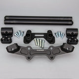 Clipon Adapter Plate w/ Std. Black Bars Ducati Monster 1200 - Woodcraft Technologies